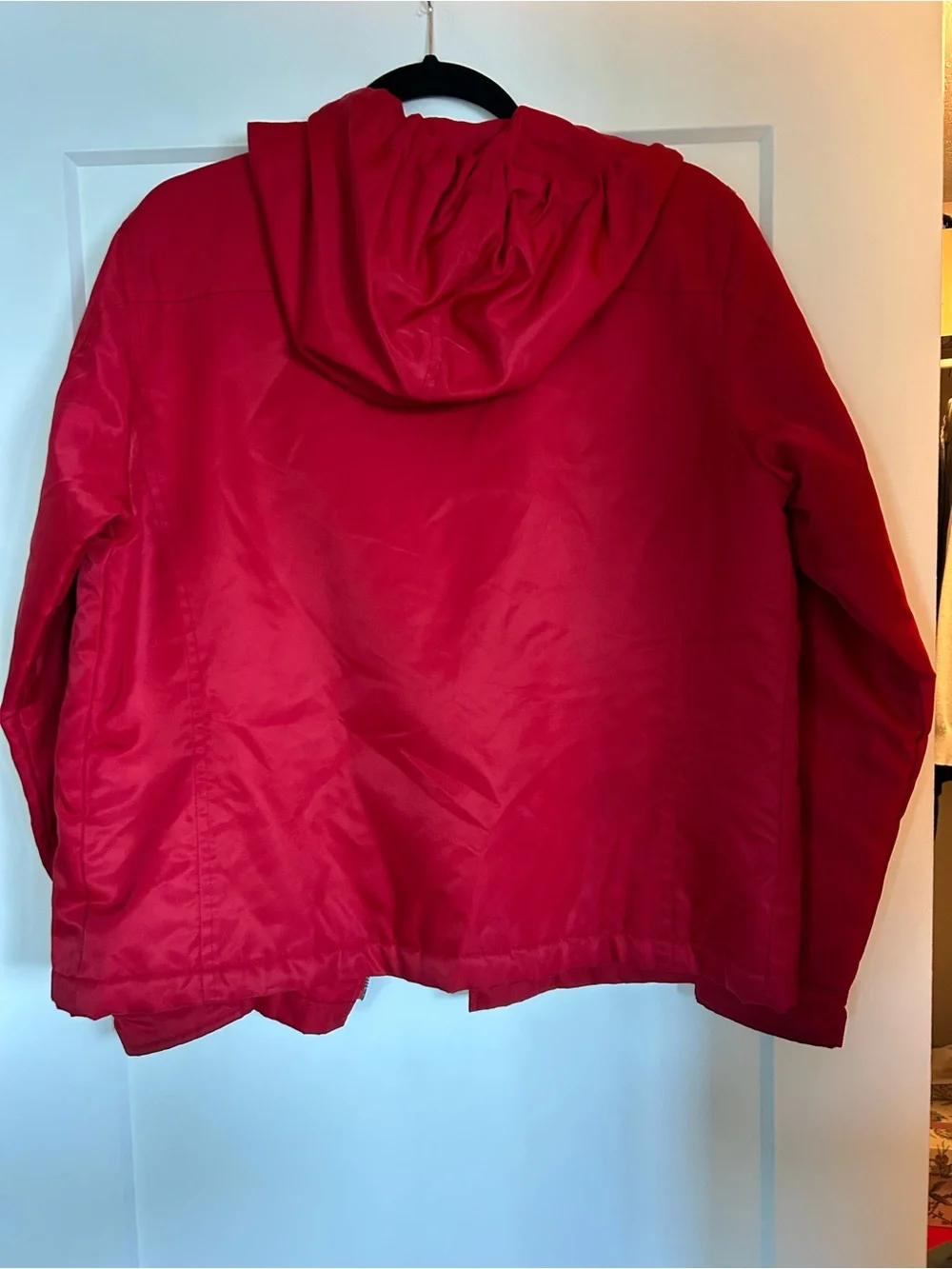 Vintage Polo by Ralph Lauren Red Hooded Windbreaker Jacket